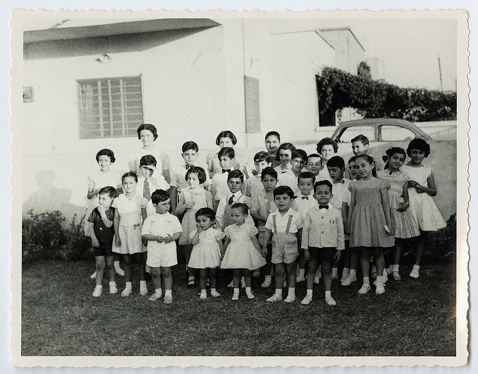 Jewish schoolchildren in Baghdad, 1959